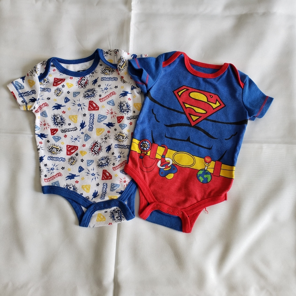 Superman Onesies Size 0-3 mo